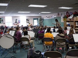 Conducting the NEK Elementary Music Festival in 2009